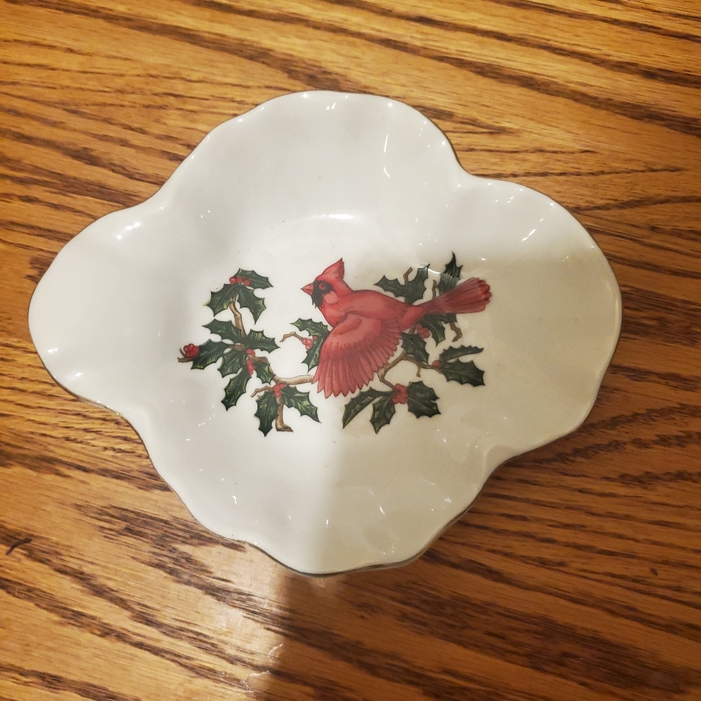 Vintage Lefton China Cardinal Dish #1207 - Beautiful Condition!